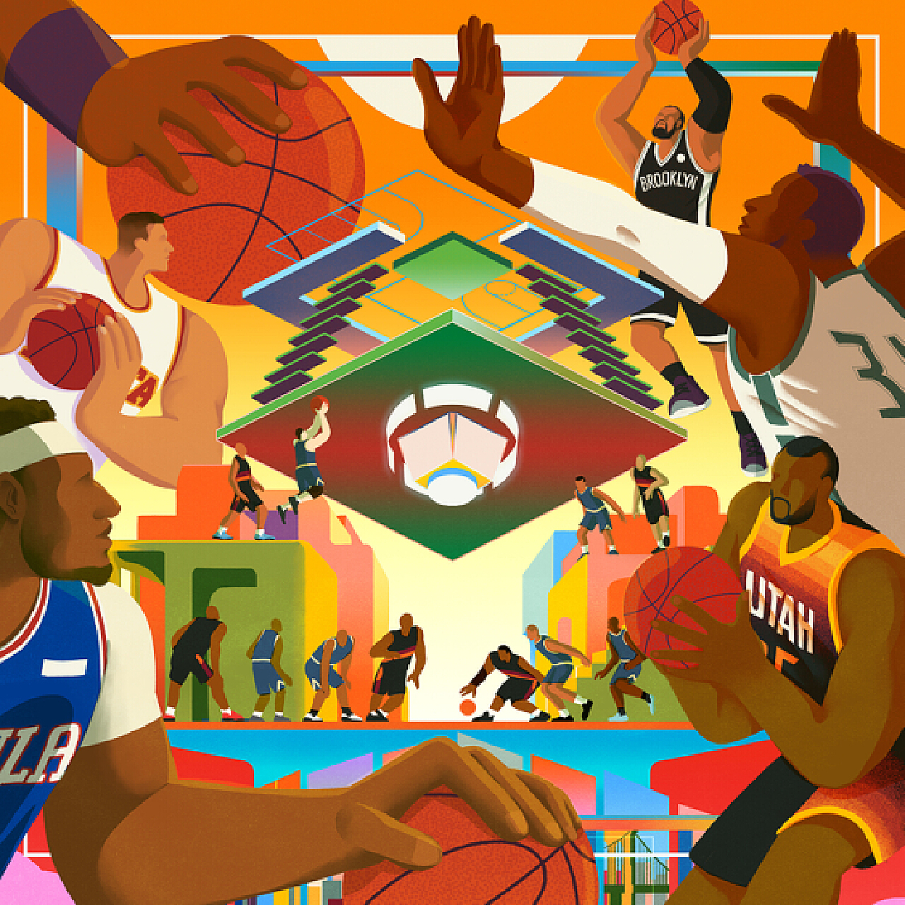 他在进攻端 他在进攻端